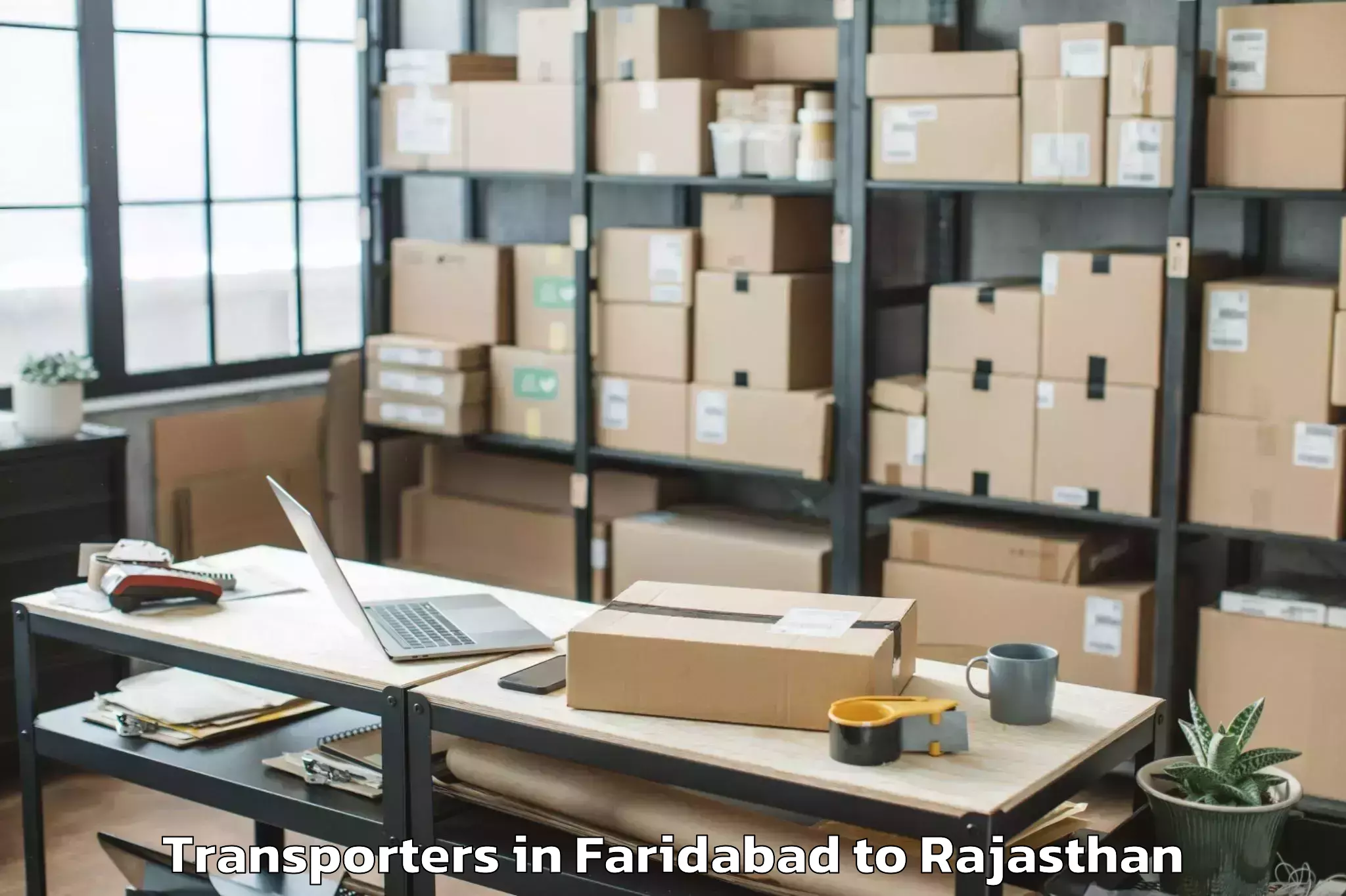 Easy Faridabad to Chittaurgarh Transporters Booking